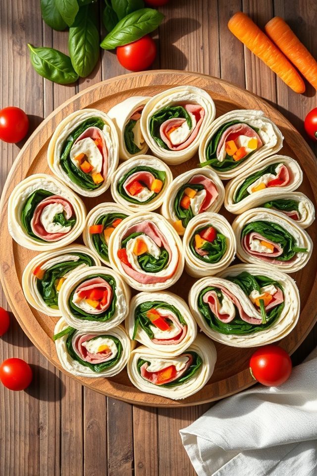 cream cheese tortilla pinwheels