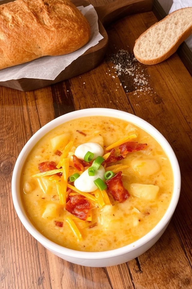 creamy bacon cheddar soup