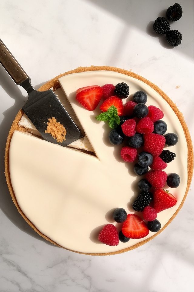 creamy berry cheesecake dessert