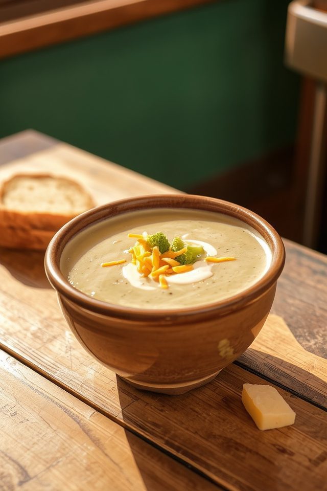 creamy broccoli cheddar soup