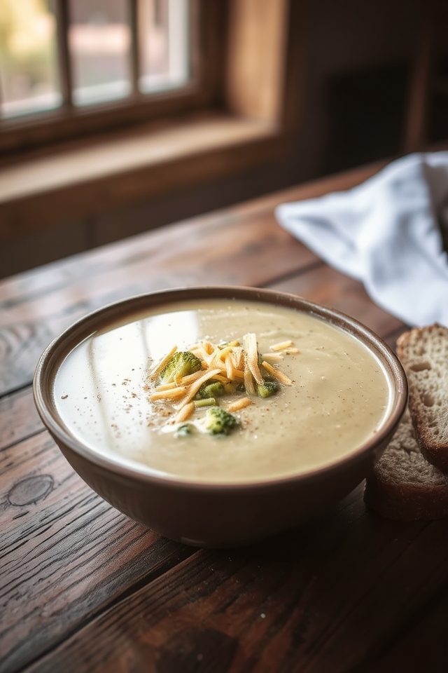 creamy broccoli cheddar soup