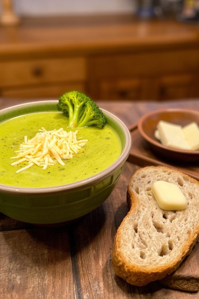 creamy broccoli cheese soup