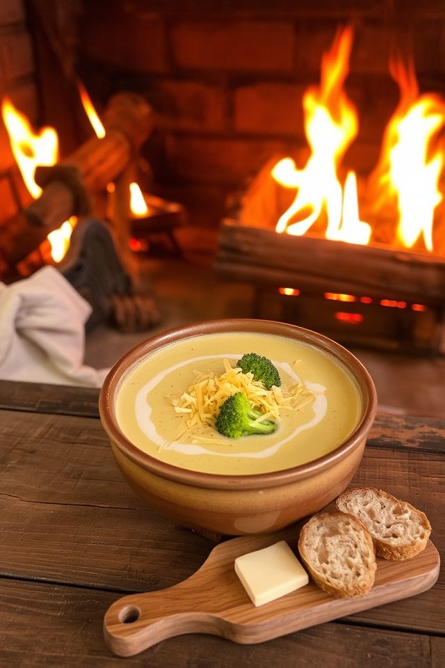 creamy broccoli winter soup