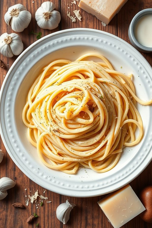 creamy cheesy pasta dish