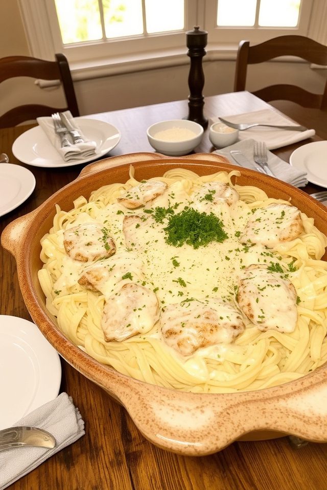 creamy chicken alfredo pasta