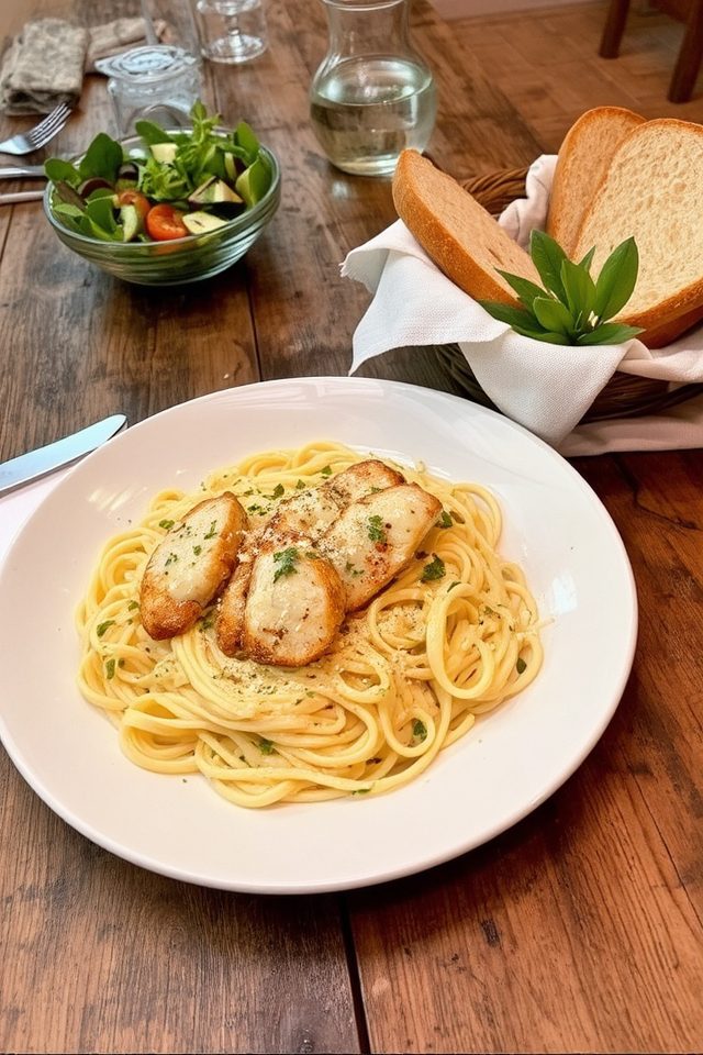 creamy chicken alfredo pasta