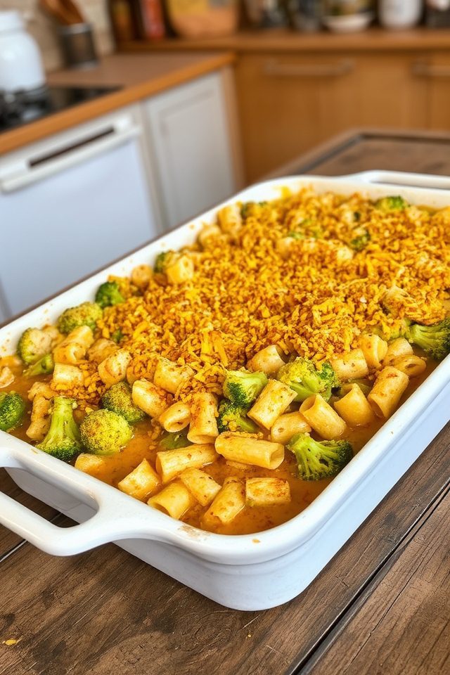creamy chicken pasta bake