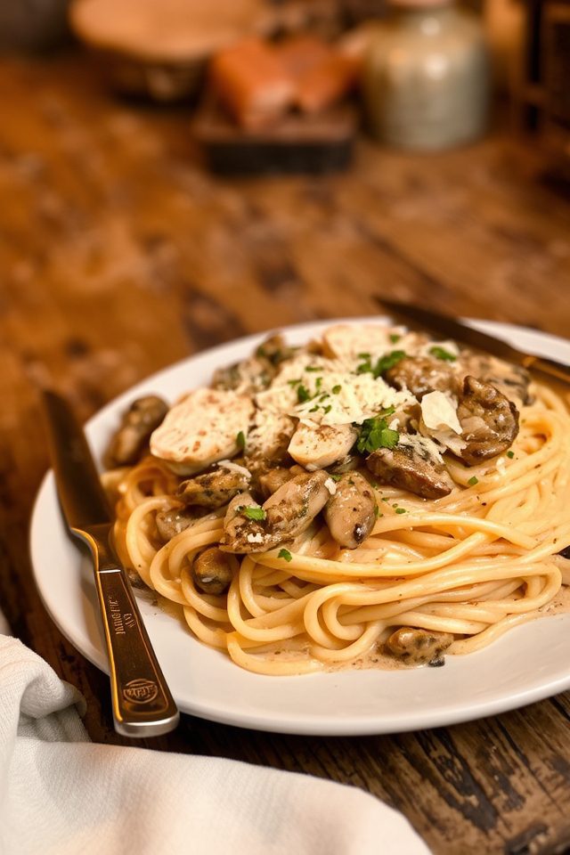 creamy chicken pasta dish
