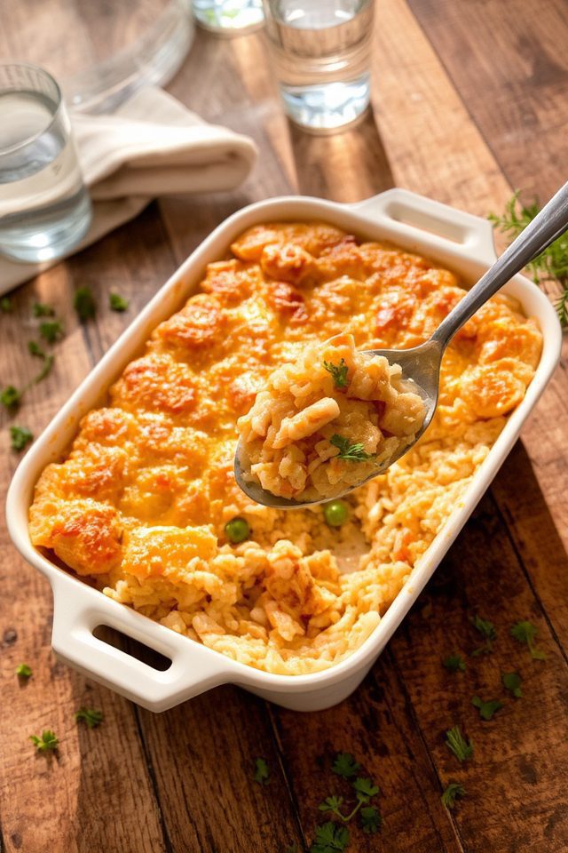 creamy chicken rice casserole