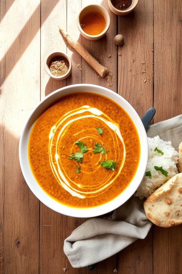 creamy coconut lentil curry