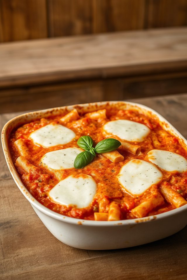 creamy comforting pasta dish