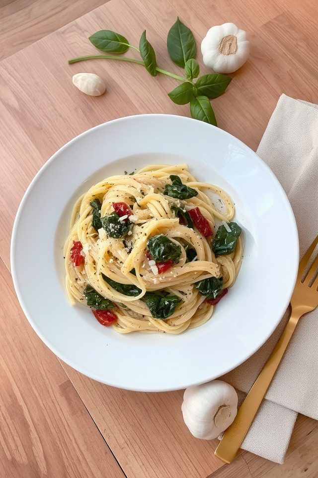 creamy garlicky tomato pasta