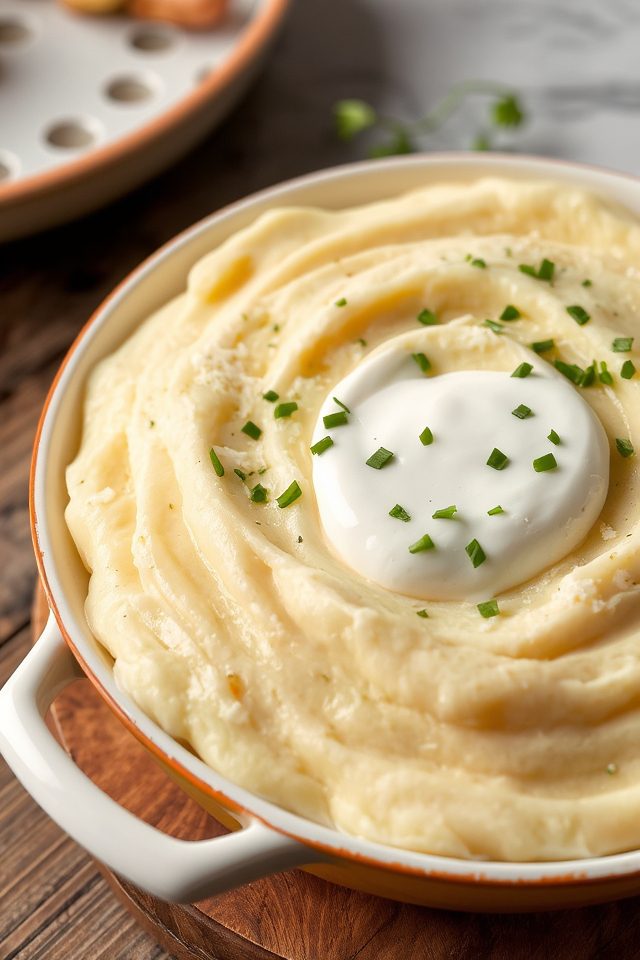 creamy herb mashed potatoes