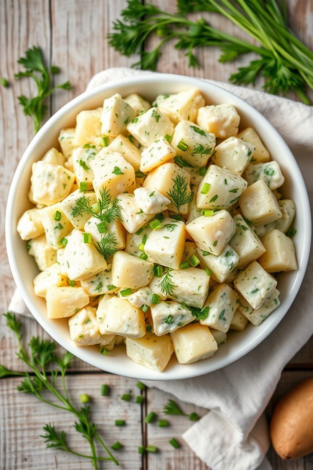creamy herb potato salad