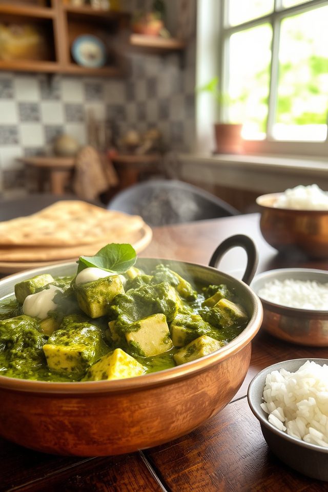creamy indian spinach dish