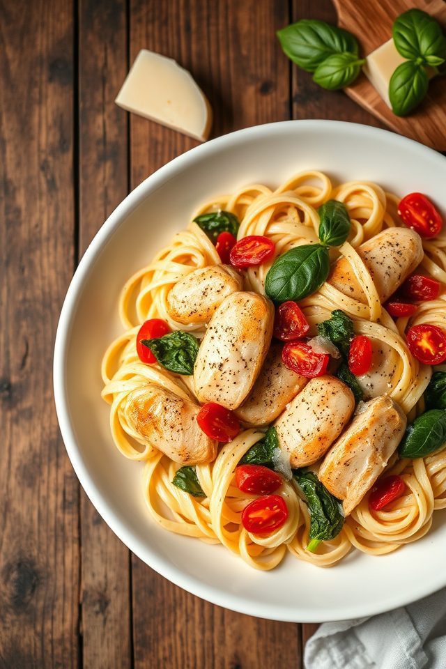 creamy italian chicken pasta