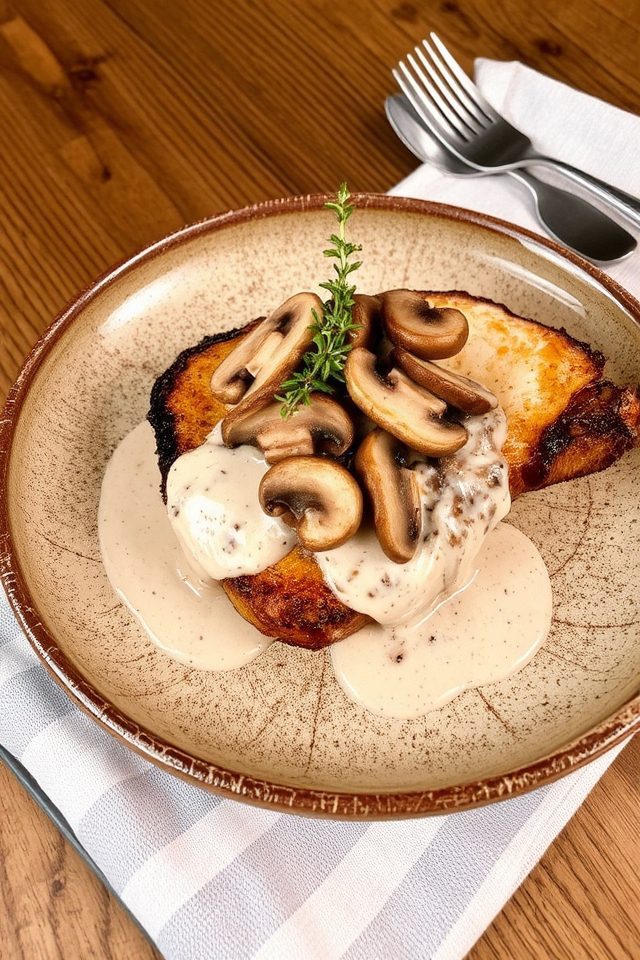 creamy mushroom pork chops