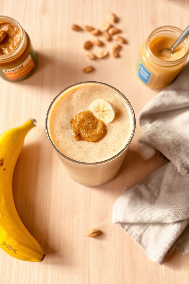 creamy peanut butter smoothie
