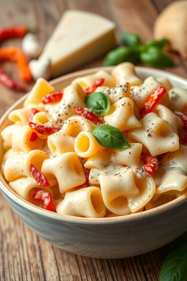 creamy roasted pepper pasta