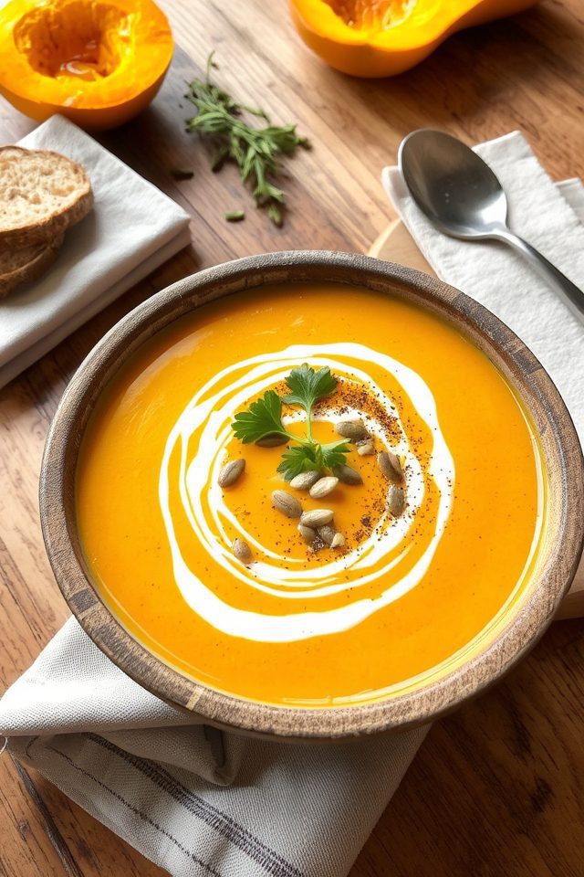 creamy roasted squash soup