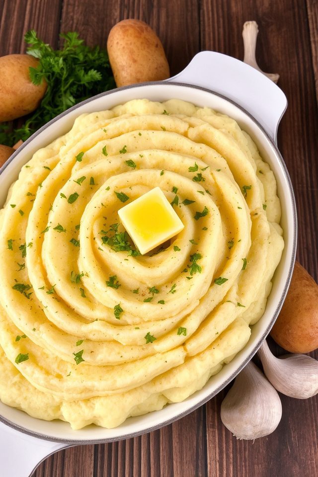 creamy savory garlic potatoes