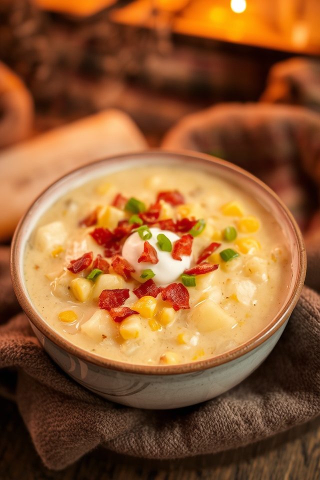 creamy smoky potato chowder