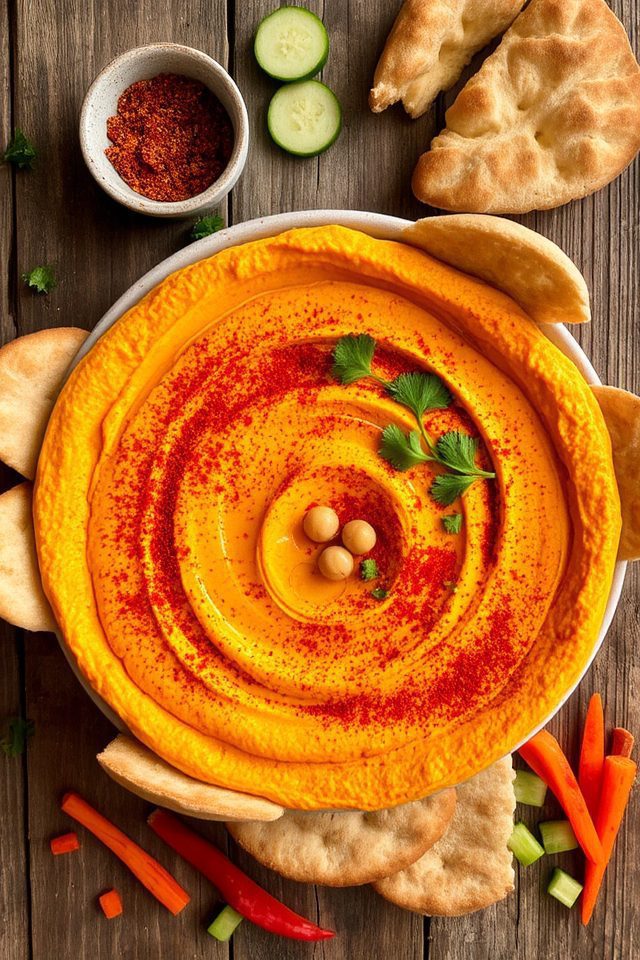 creamy spicy chickpea dip