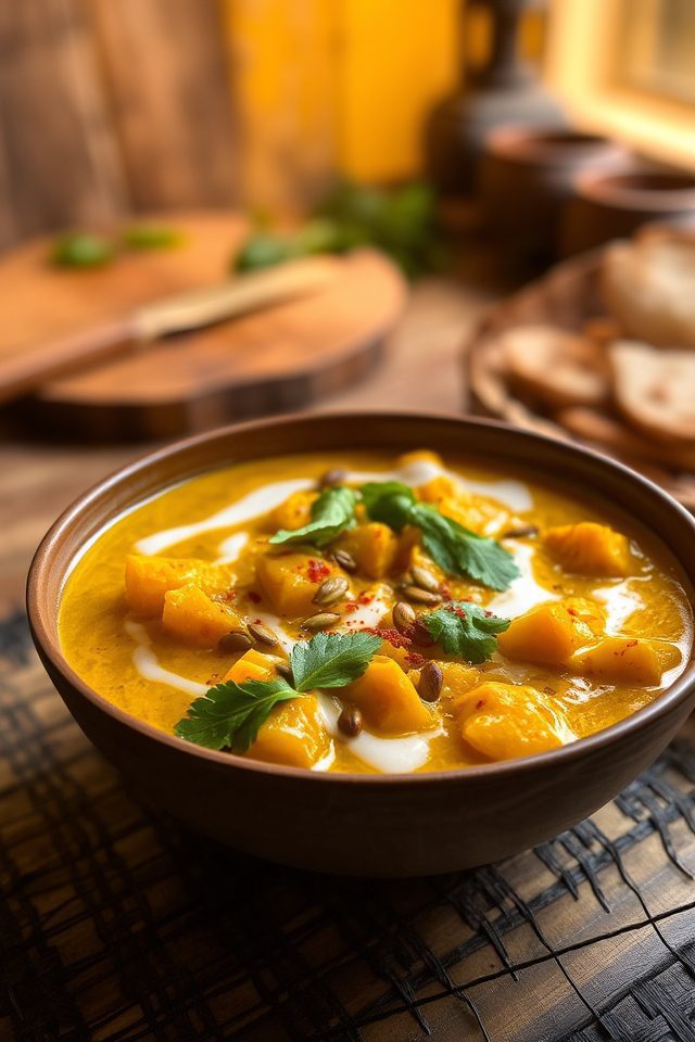 creamy squash coconut curry