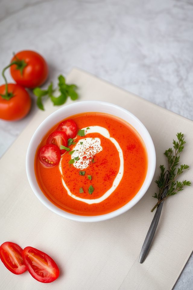 creamy summer tomato soup