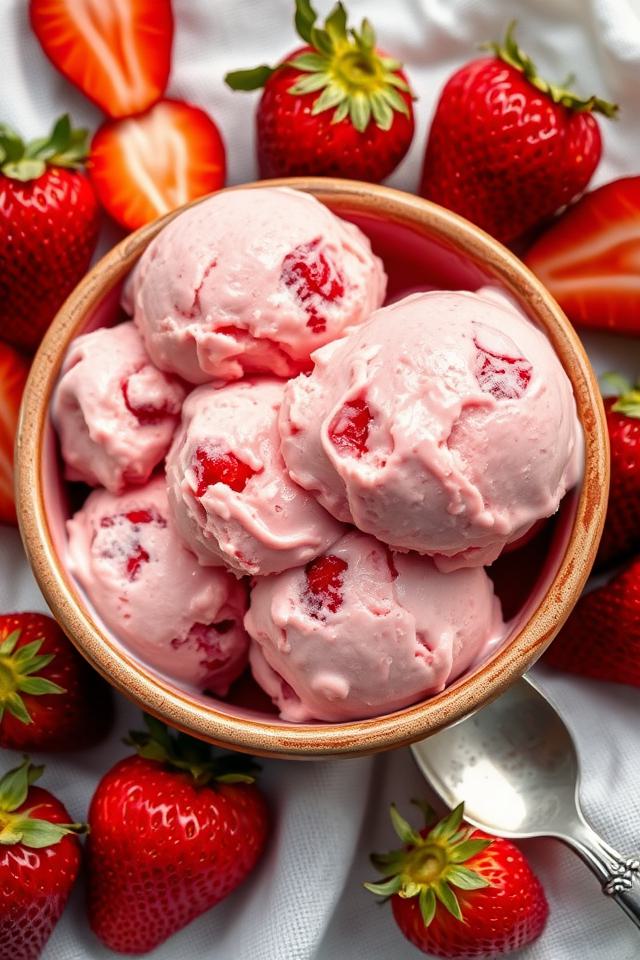 creamy sweet strawberry dessert