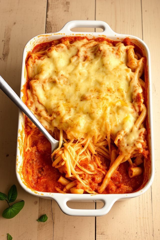 creamy tomato pasta bake