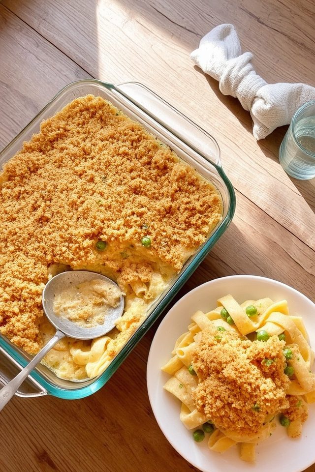 creamy tuna noodle casserole
