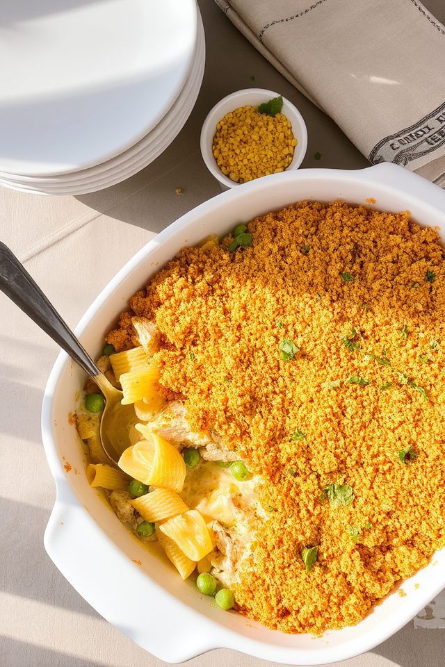 creamy tuna noodle casserole