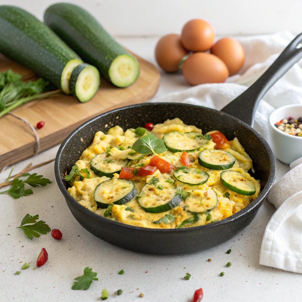 Healthy Zucchini and Egg Breakfast Skillet Recipe