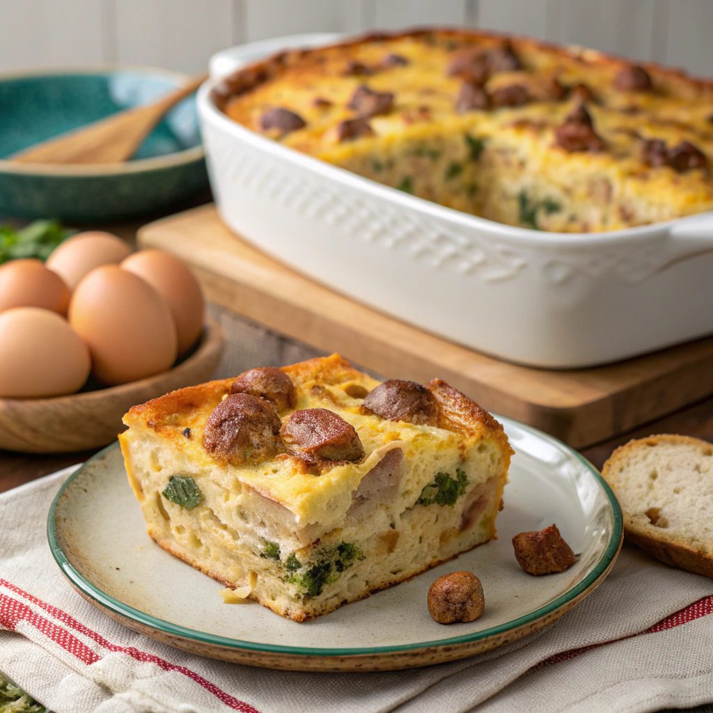 Hearty Egg and Sausage Strata Casserole Recipe