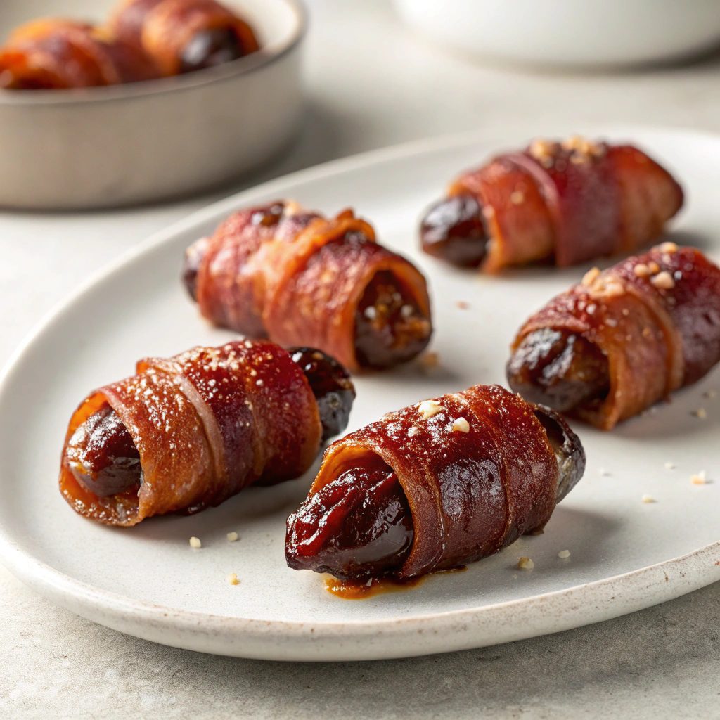Sweet & Salty Bacon Wrapped Dates Recipe