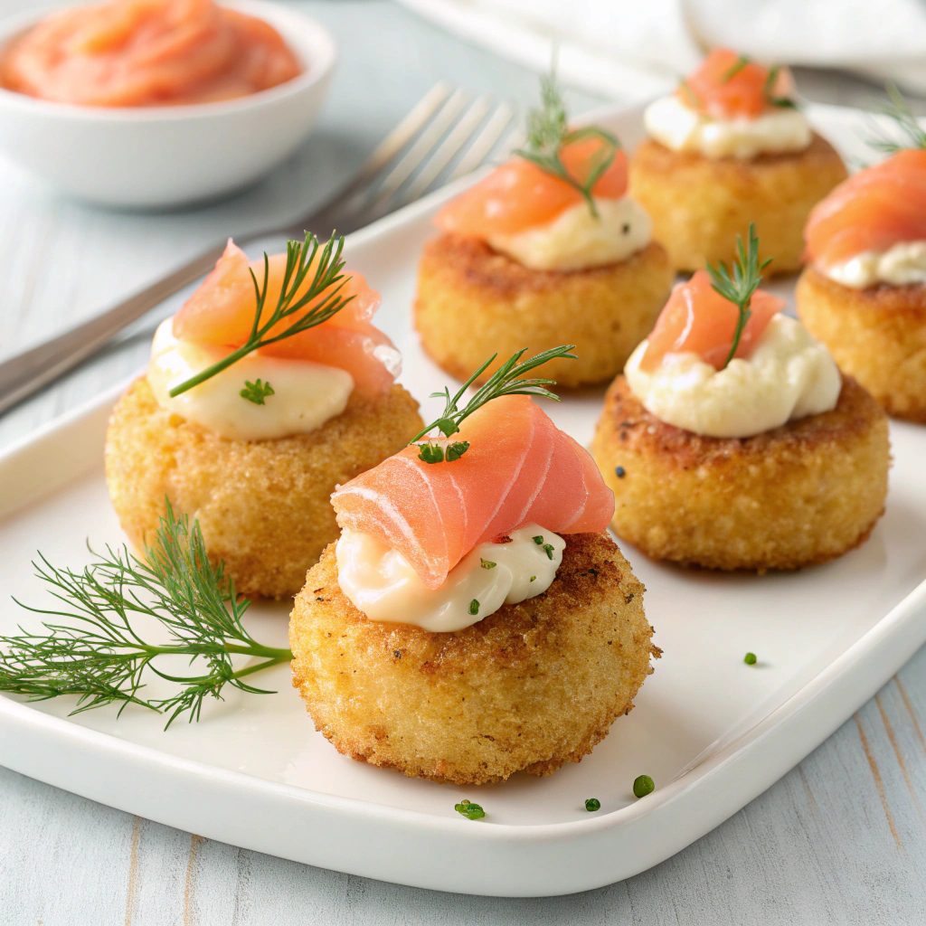 Mashed Potato Croquettes With Smoked Salmon Recipe