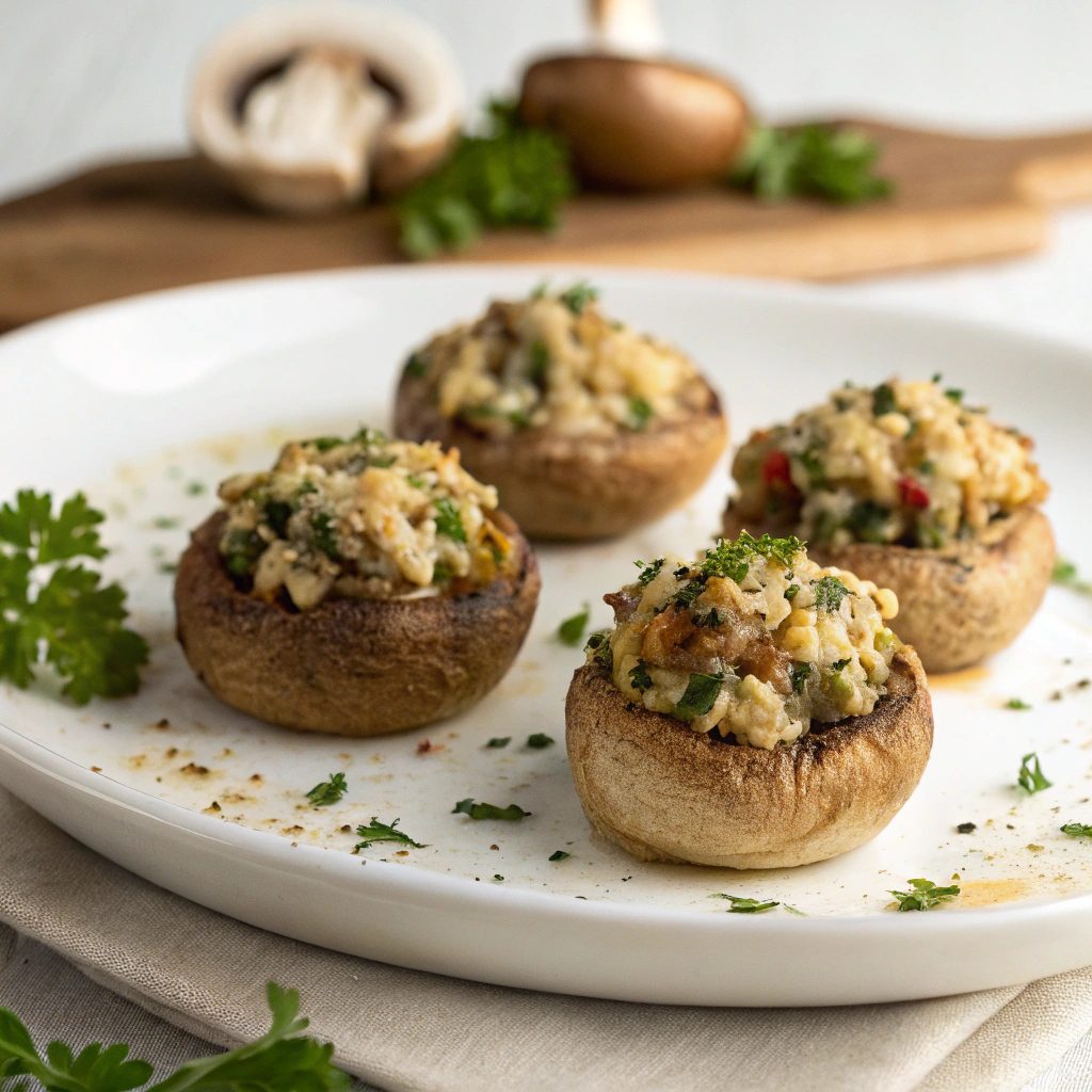Best Classic Stuffed Mushrooms Recipe!