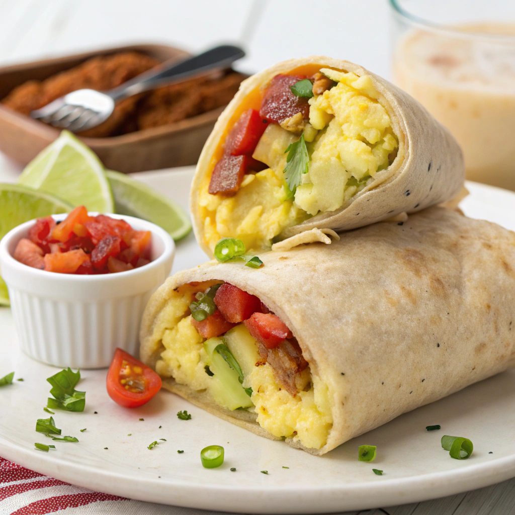 Breakfast Burrito With Mashed Potatoes