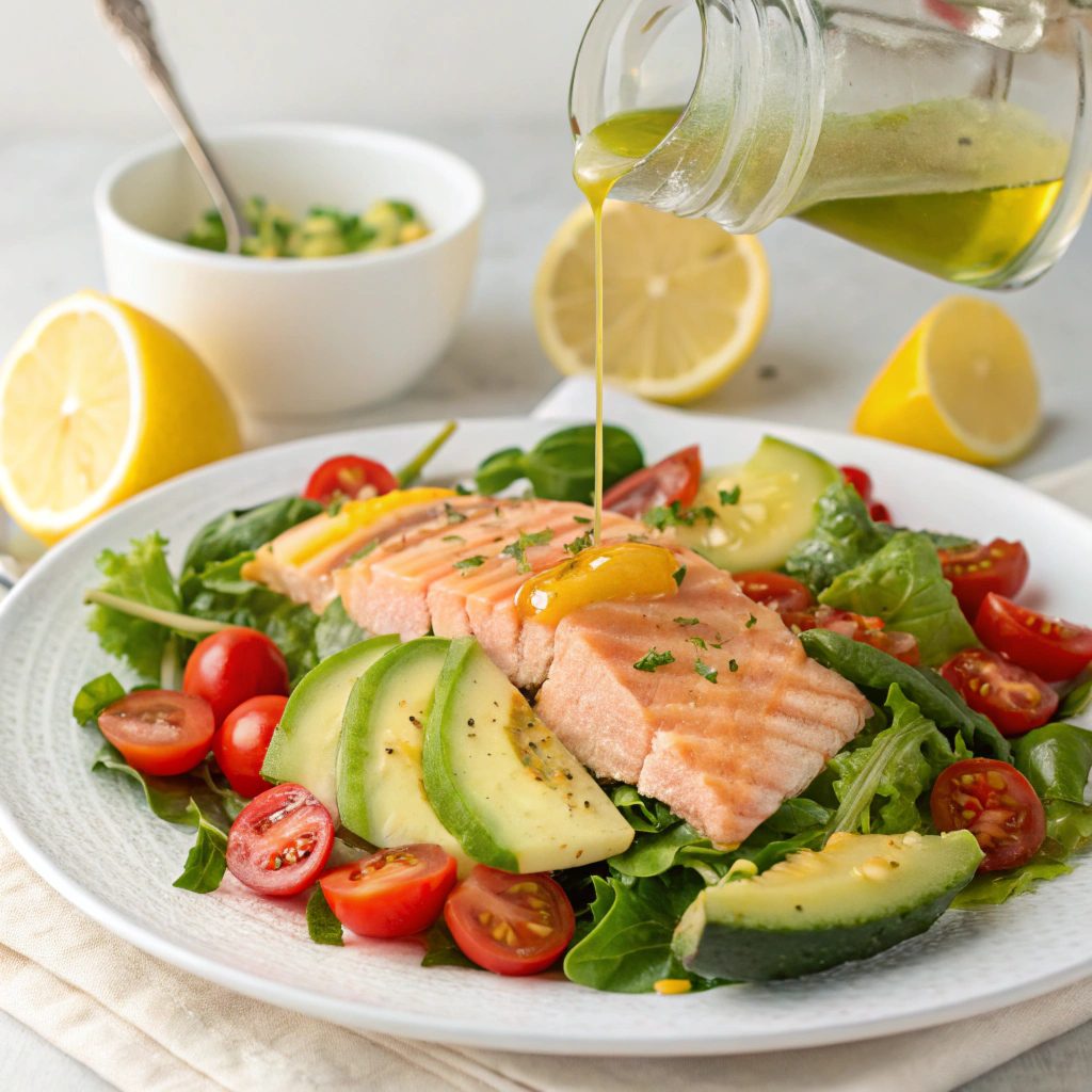 Classic Salmon Salad With Lemon Vinaigrette