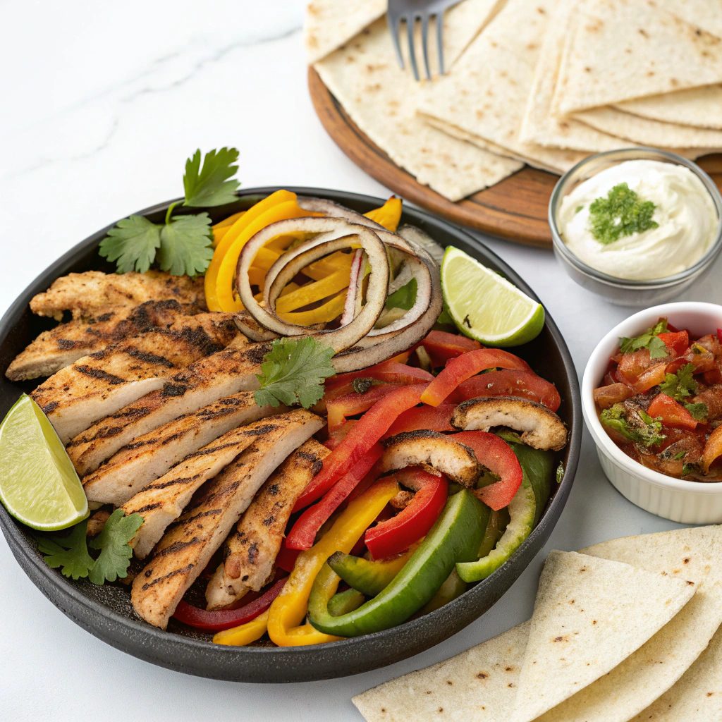 Simple Chicken Fajita Feast
