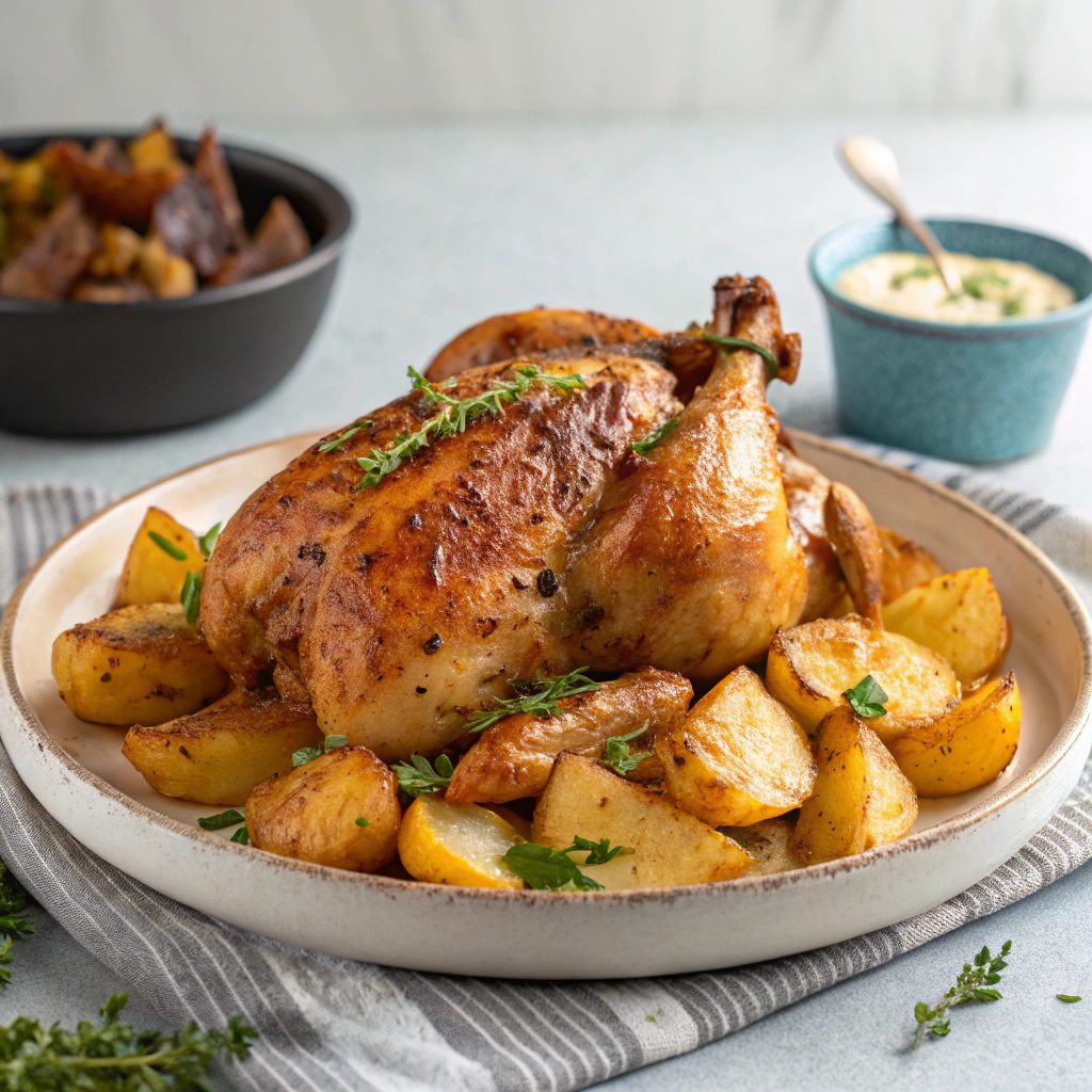 Roasted Chicken And Potato Dinner