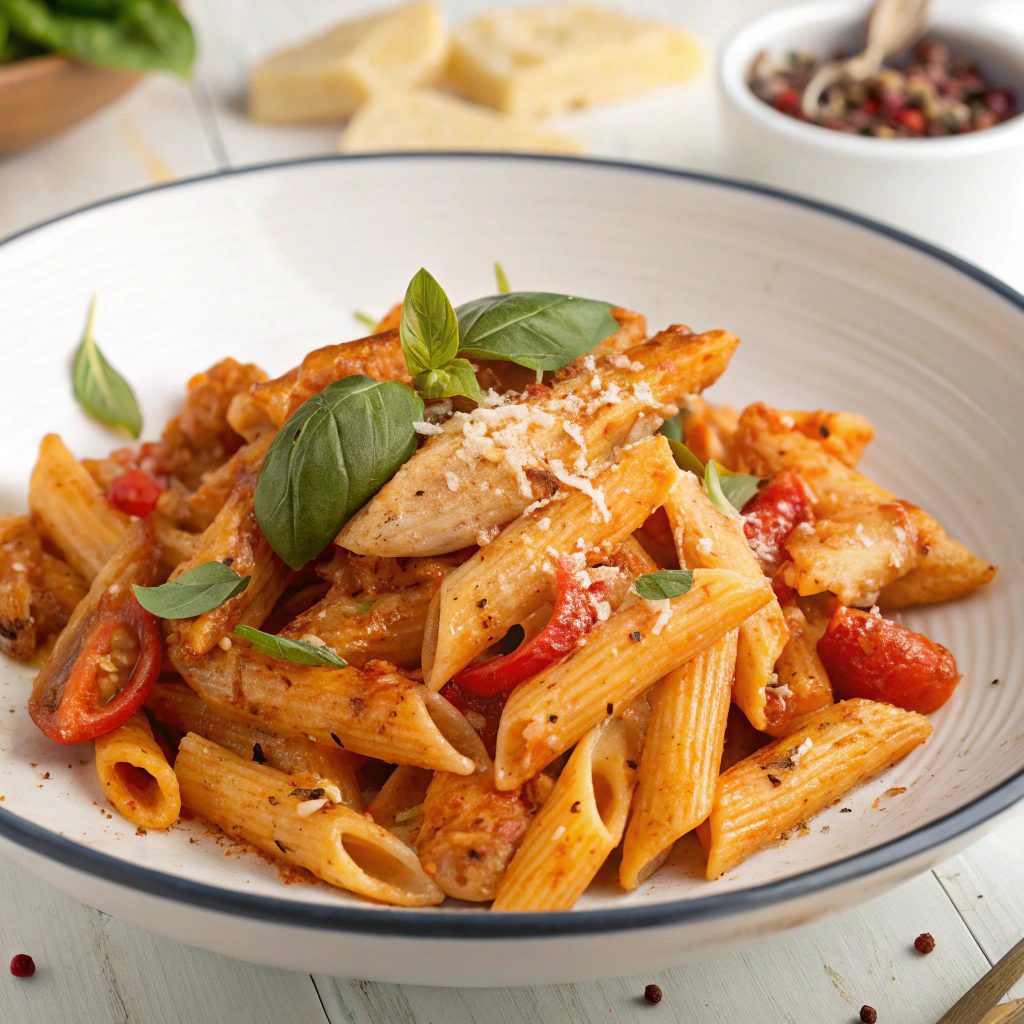 Spicy Chicken Penne Pasta