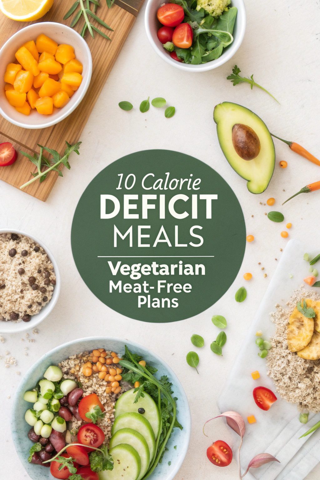 Calorie Deficit Meals Vegetarian Meat-Free Plans