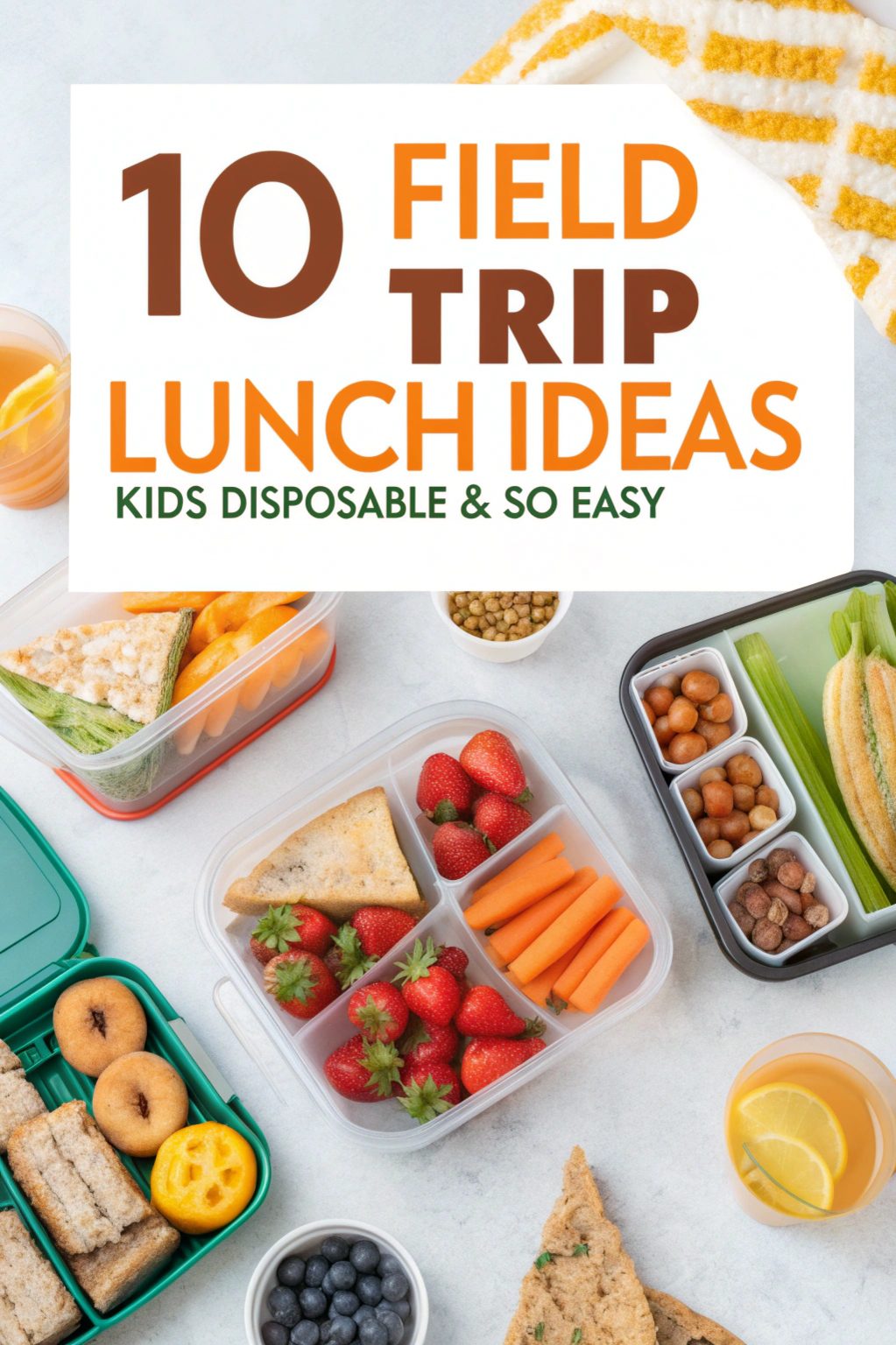 Field Trip Lunch Ideas Kids Disposable & So Easy