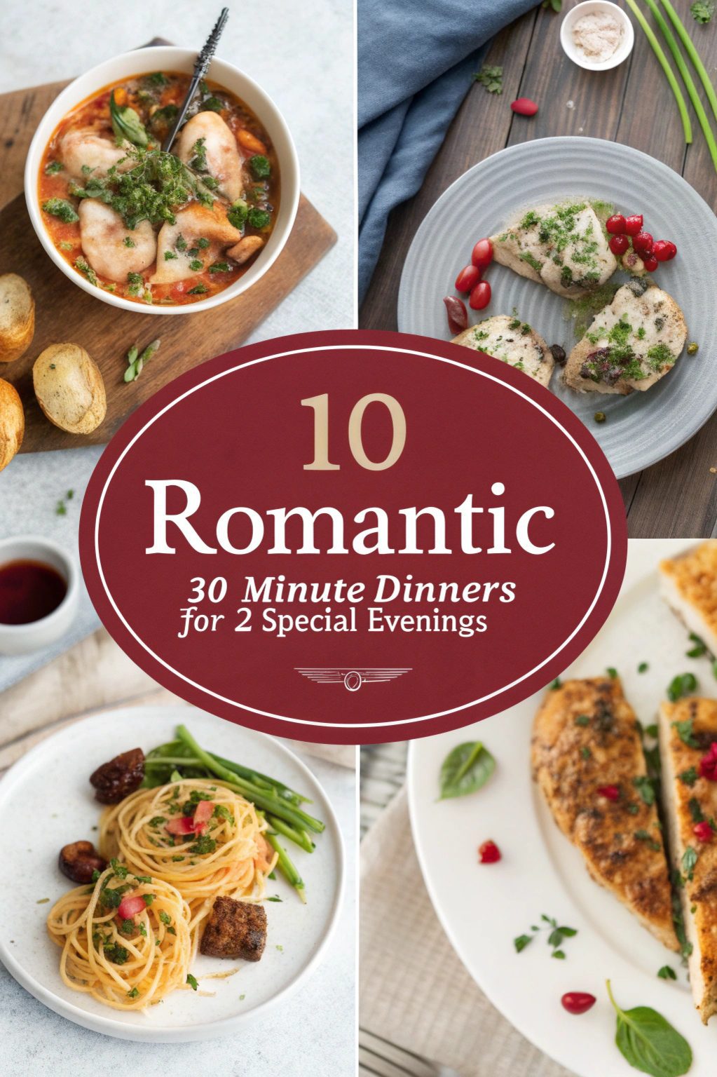 Romantic 30 Minute Dinners for 2 Special Evenings