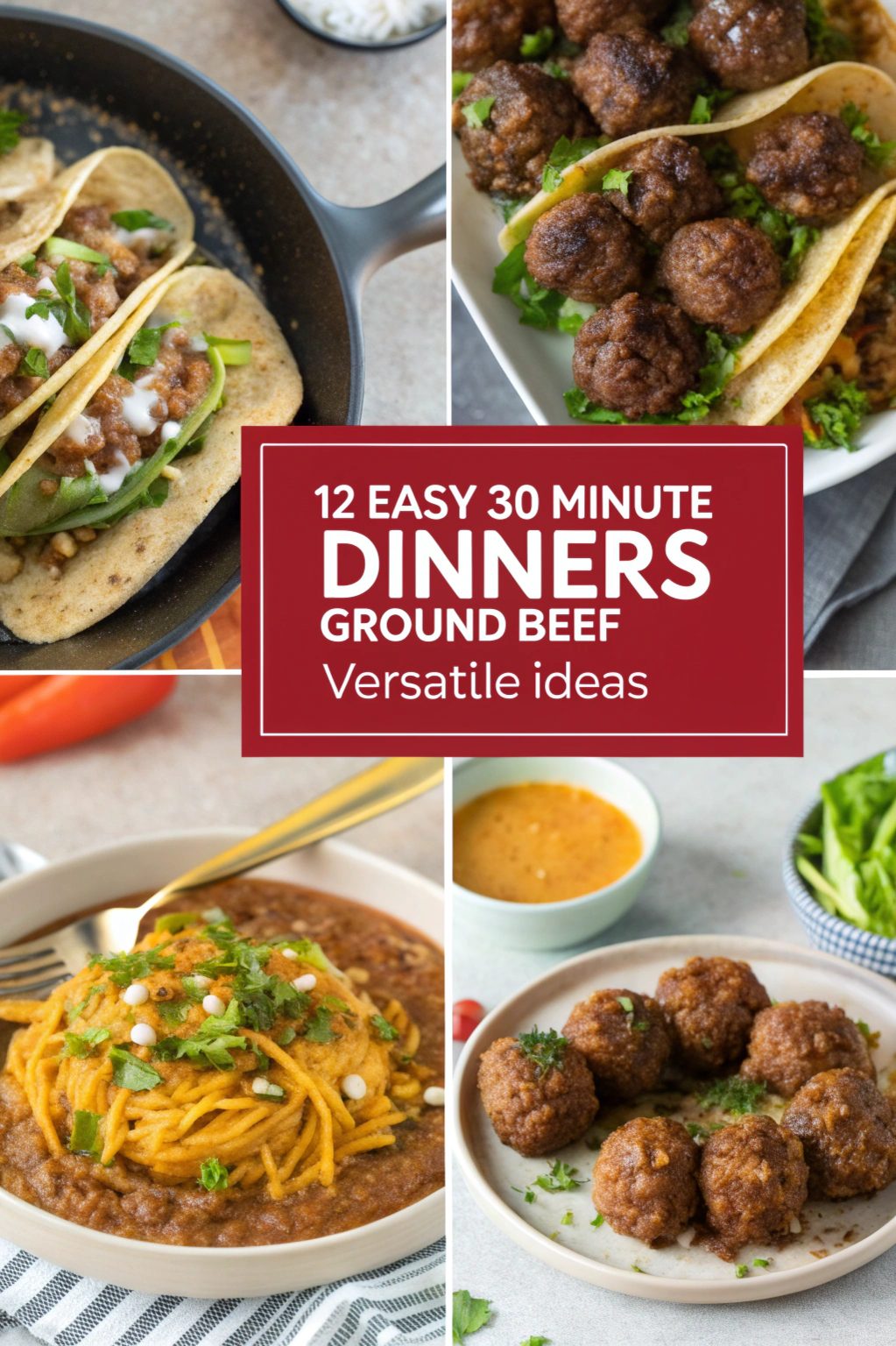 Easy 30 Minute Dinners Ground Beef Versatile Ideas