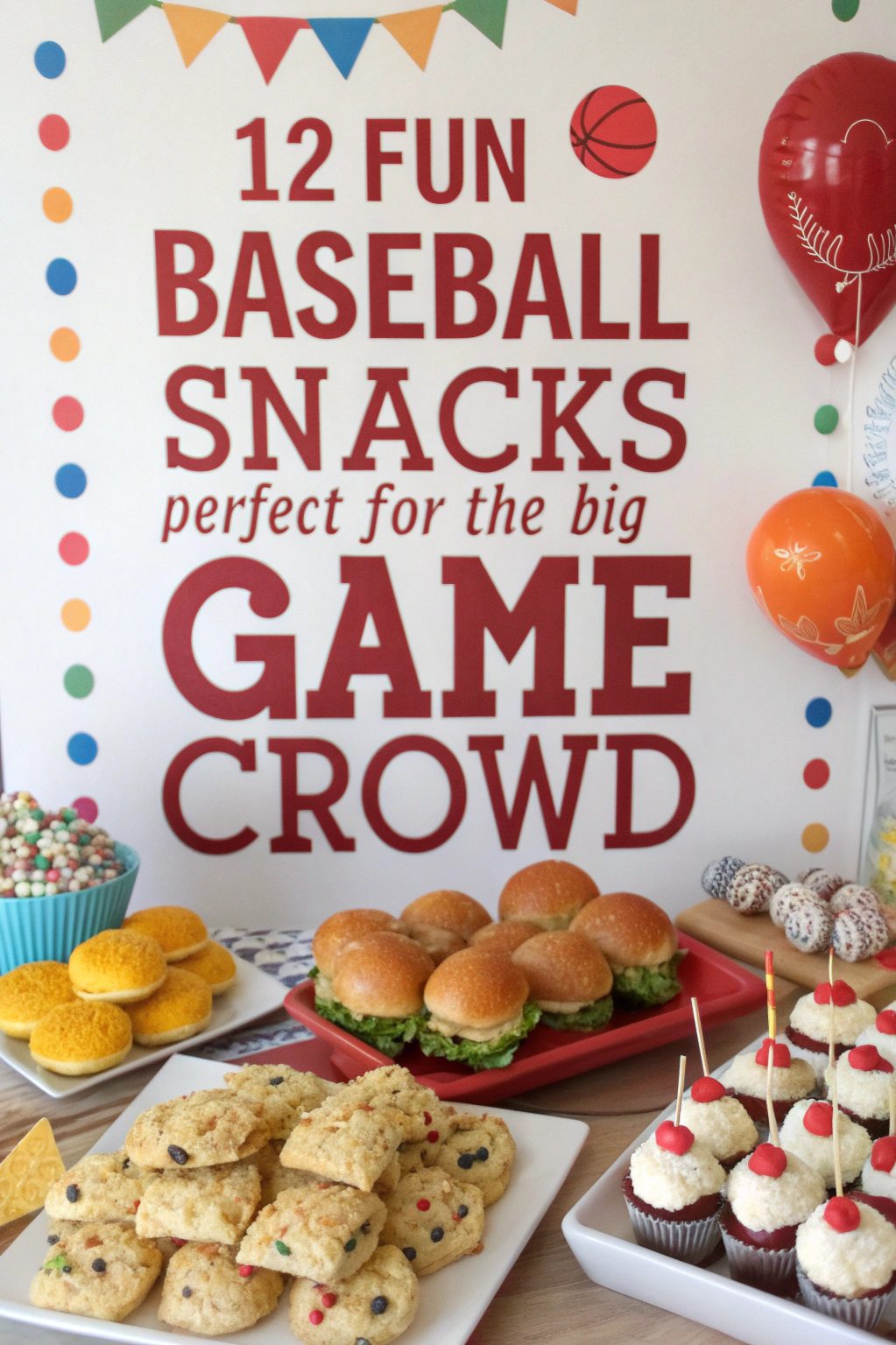 Fun Baseball Snacks Perfect for the Big Game Crowd