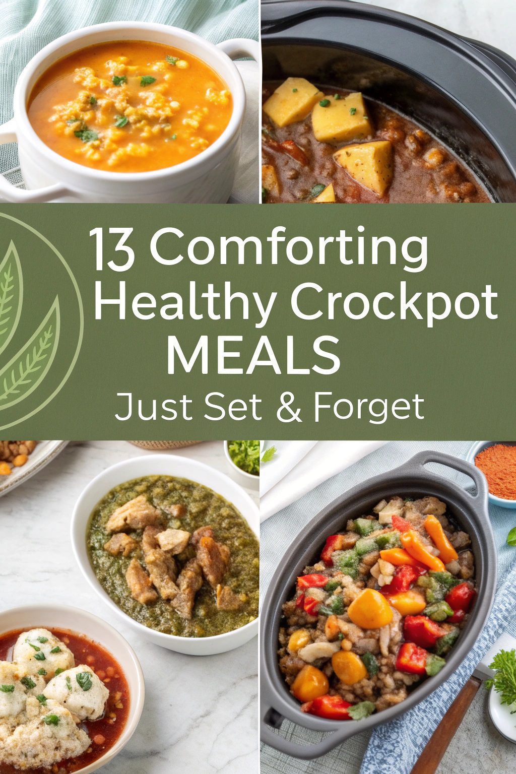 Comforting Healthy Crockpot Meals Just Set & Forget