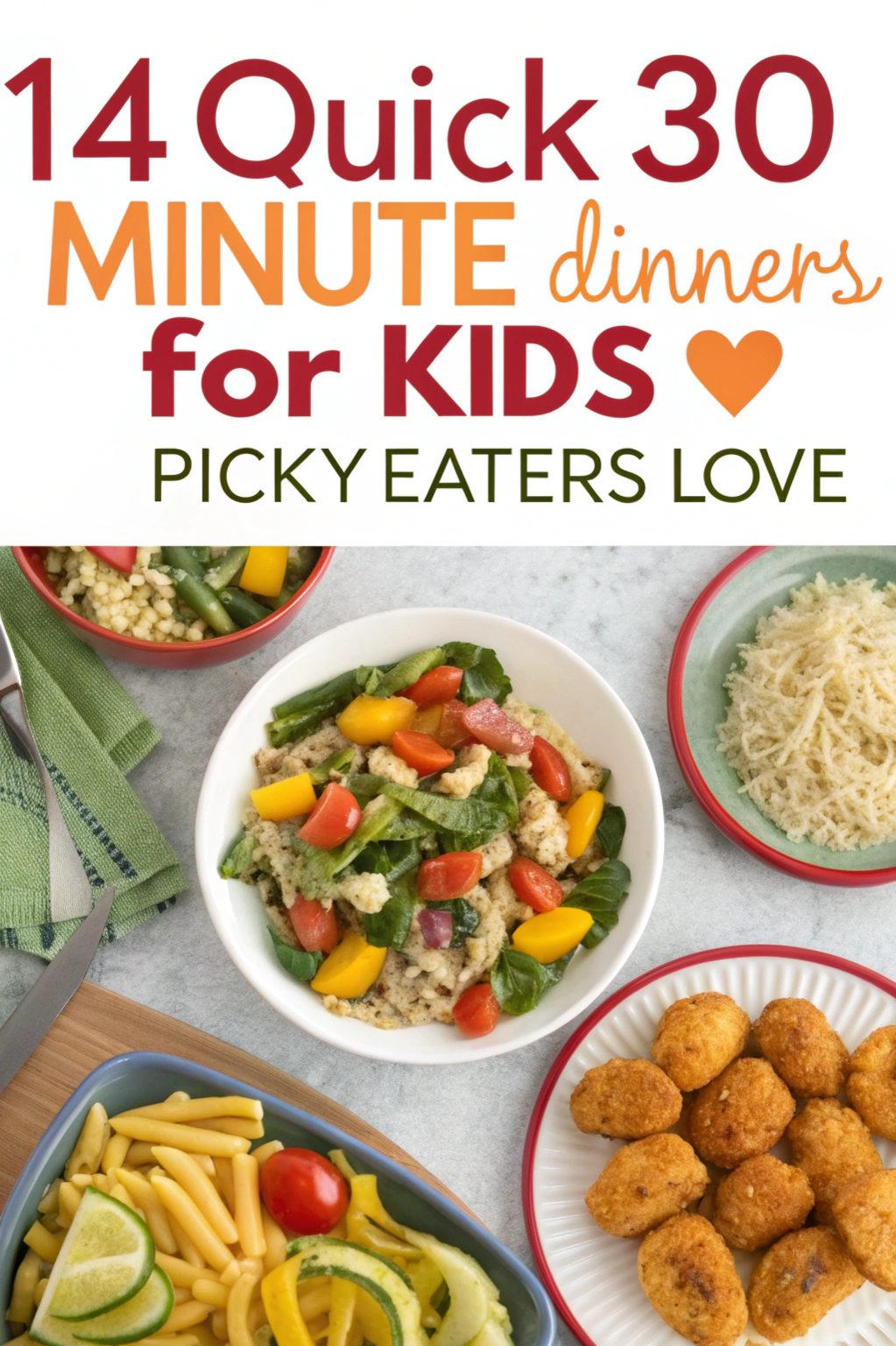 Quick 30 Minute Dinners for Kids Picky Eaters Love